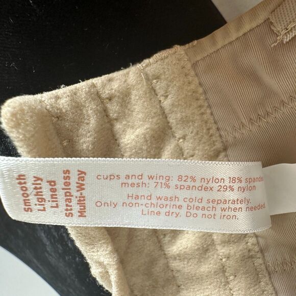 Cacique Lane Bryant Multi-Way Boost Strapless Bra Beige Cream 40DDD - no straps - Picture 2 of 4